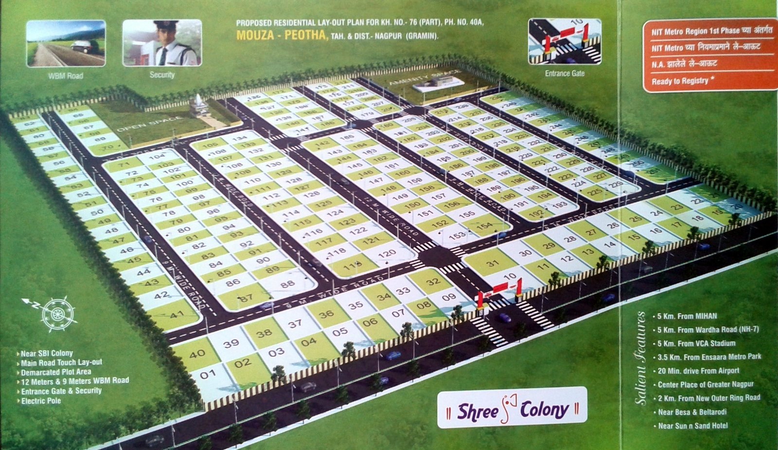 plot proposed residential lay out